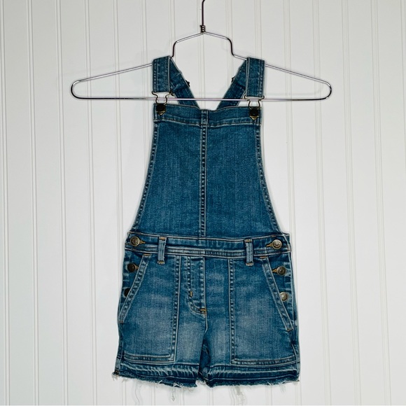 J. Crew Crewcuts Stretch Denim Shortalls - Picture 2 of 7